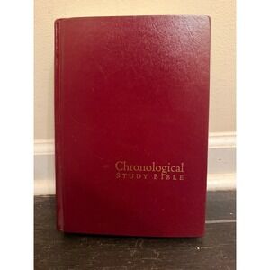 Thomas Nelson NKJV The Chronological Study Bible Hardcover Burgundy Gold NKJV